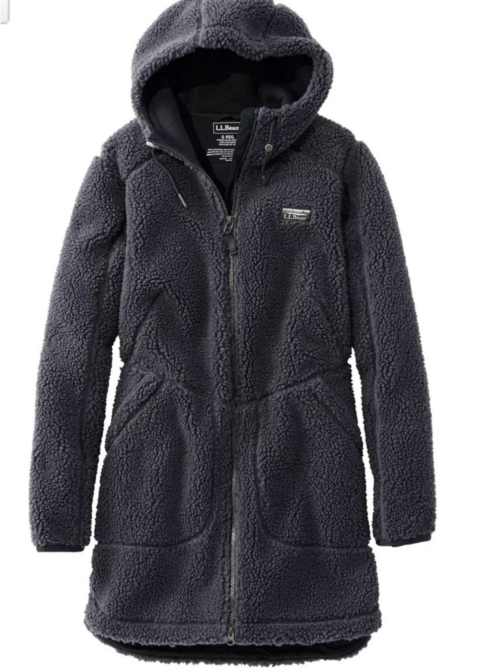 LL Bean Women's Mountain Pile Fleece Coat